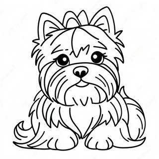 Fluffy Realistisk Yorkie Farveside 21483-19799