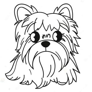 Fluffy Realistisk Yorkie Farveside 21483-19942