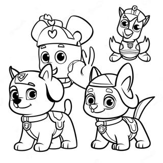 Charmerende Paw Patrol Karakterer Paske Farvelaegning Side 21873-20254