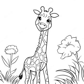 Realistisk Giraffe Farveside 22043-20380