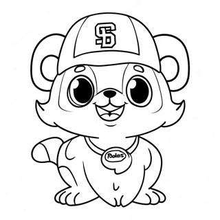 Sod Padres Maskot Farvelaegning 22114-20438