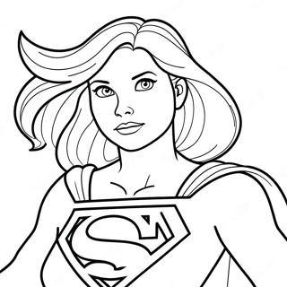 Supergirl Farvelægningssider