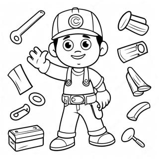 Handy Manny Med Vaerktoj Farveside 22804-20981