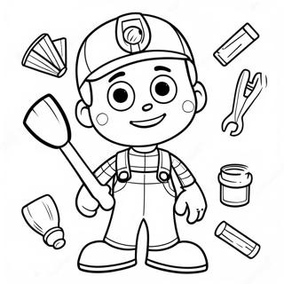 Handy Manny Med Vaerktoj Farveside 22804-20984