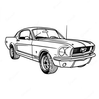 Ford Mustang Racer Bil Farveside 22874-21039