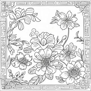 Chinoiserie Blomster Monster Farveside 23433-21484