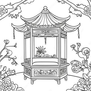 Elegant Chinoiserie Scene Farveside 23434-21660