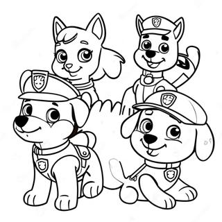 Charmerende Paw Patrol Figurer Til Thanksgiving Farveside 23554-21583