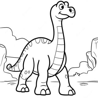 Brontosaurus Farvelægningssider