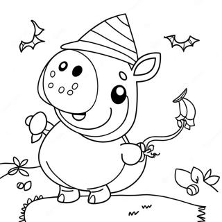 Peppa Gris Halloween Farveside 23643-21822