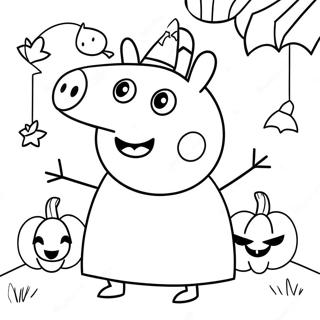 Peppa Gris Halloween Farveside 23643-21824