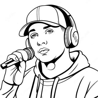 Eminem Med Mikrofon Farveside 24535-22530