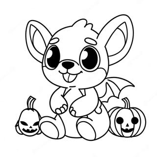 Sod Halloween Stitch Med Graeskar Farveside 2453-1998