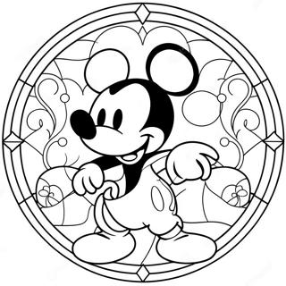 Mickey Mouse Glasmaleri Farveside 24545-22538