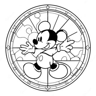 Mickey Mouse Glasmaleri Farveside 24545-22539