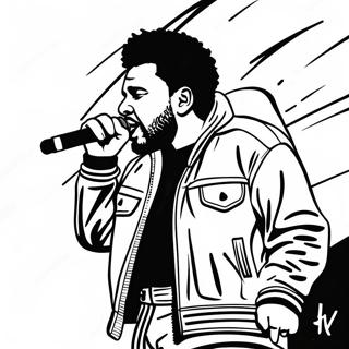 The Weeknd Optraeder Pa Scenen Farveside 24806-22737