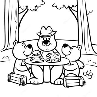 Yogi Bear Picnic Scene Farveside 25216-23065