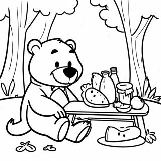 Yogi Bear Picnic Scene Farveside 25216-23066