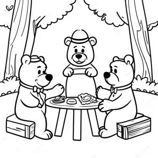 Yogi Bear Picnic Scene Farveside 25216-23067