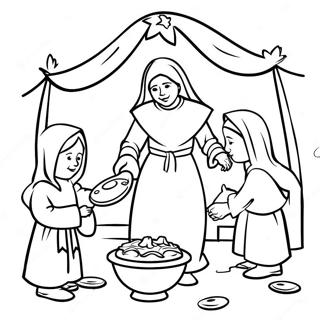 Las Posadas Traditionel Scene Farveside 25475-23460