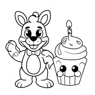 Chica Fnaf Med Cupcake Farveside 25667-23607