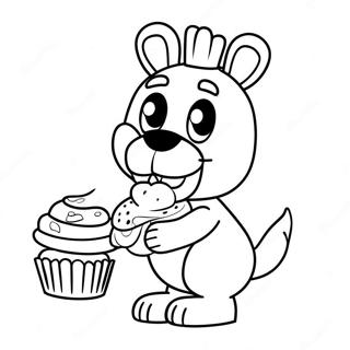 Chica Fnaf Med Cupcake Farveside 25667-23608