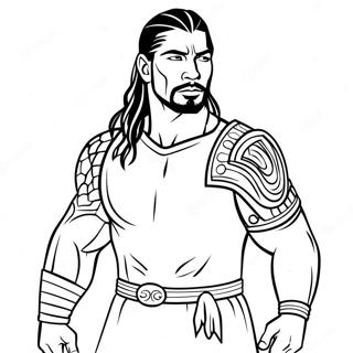 Roman Reigns I Aktion Farveside 25977-23853