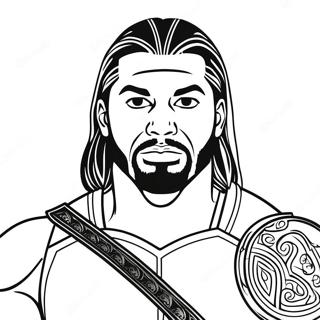 Roman Reigns I Aktion Farveside 25977-23856