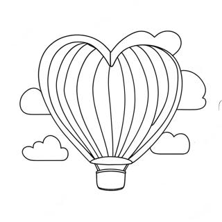 Farverig Hjerte Ballon Farveside 26217-24047