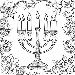 Festlig Menorah Farveside 262-213