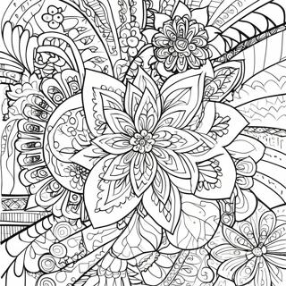 Intrikat Blomster Mandala Farveside 26793-24494