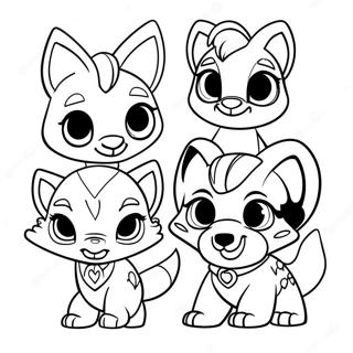 Sode Animal Jam Karakterer Farveside 27394-24965