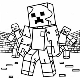 Minecraft Zombie Farvelægningssider