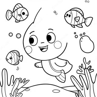 Pinkfong Og Venner Underwater Eventyr Farveside 2768-2253