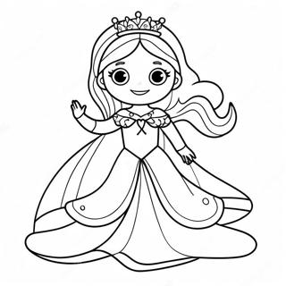 Glitrende Sne Prinsesse Farveside 27824-25303