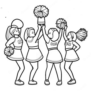 Cheerleading Team I Aktion Farveside 27945-25391