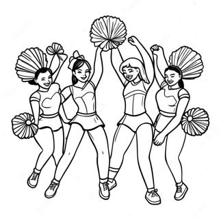 Cheerleading Team I Aktion Farveside 27945-25392