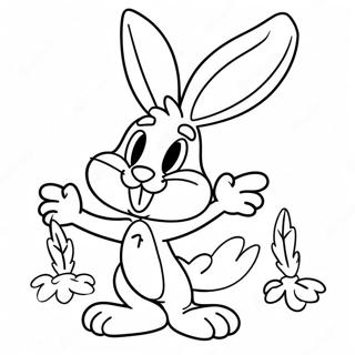 Sjov Bugs Bunny Med Gulerod Farveside 27975-25413