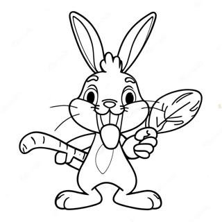 Sjov Bugs Bunny Med Gulerod Farveside 27975-25414