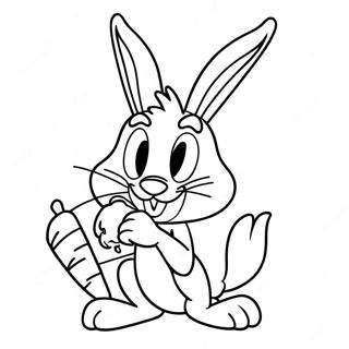 Sjov Bugs Bunny Med Gulerod Farveside 27975-25415