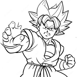 Goku Super Saiyan 4 I Aktion Farveside 28406-25749