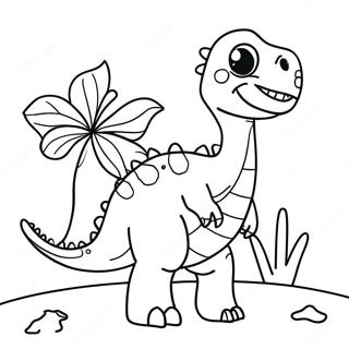 Dinosaur Valentines Farvelægningssider