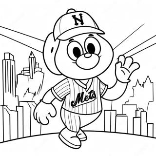 New York Mets Maskot Farveside 29247-26413