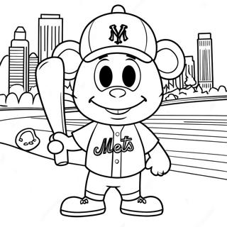 New York Mets Maskot Farveside 29247-26415