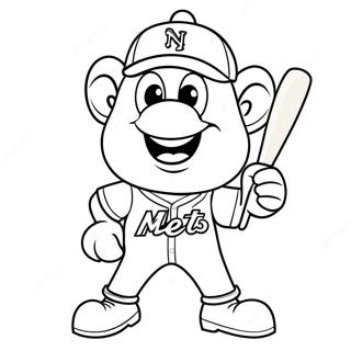 New York Mets Maskot Farveside 29247-26416