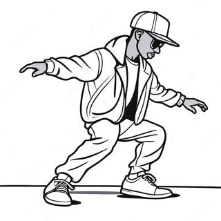 Cool Hip Hop Danser Farveside 2929-2373