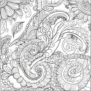 Intrikat Paisley Design Farveside 29328-26469