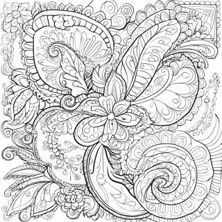 Intrikat Paisley Design Farveside 29328-26470