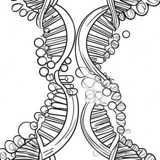 Dna Dobbelt Helix Farveside 29458-26573