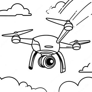 Flyvende Drone I Himlen Farveside 29728-26789